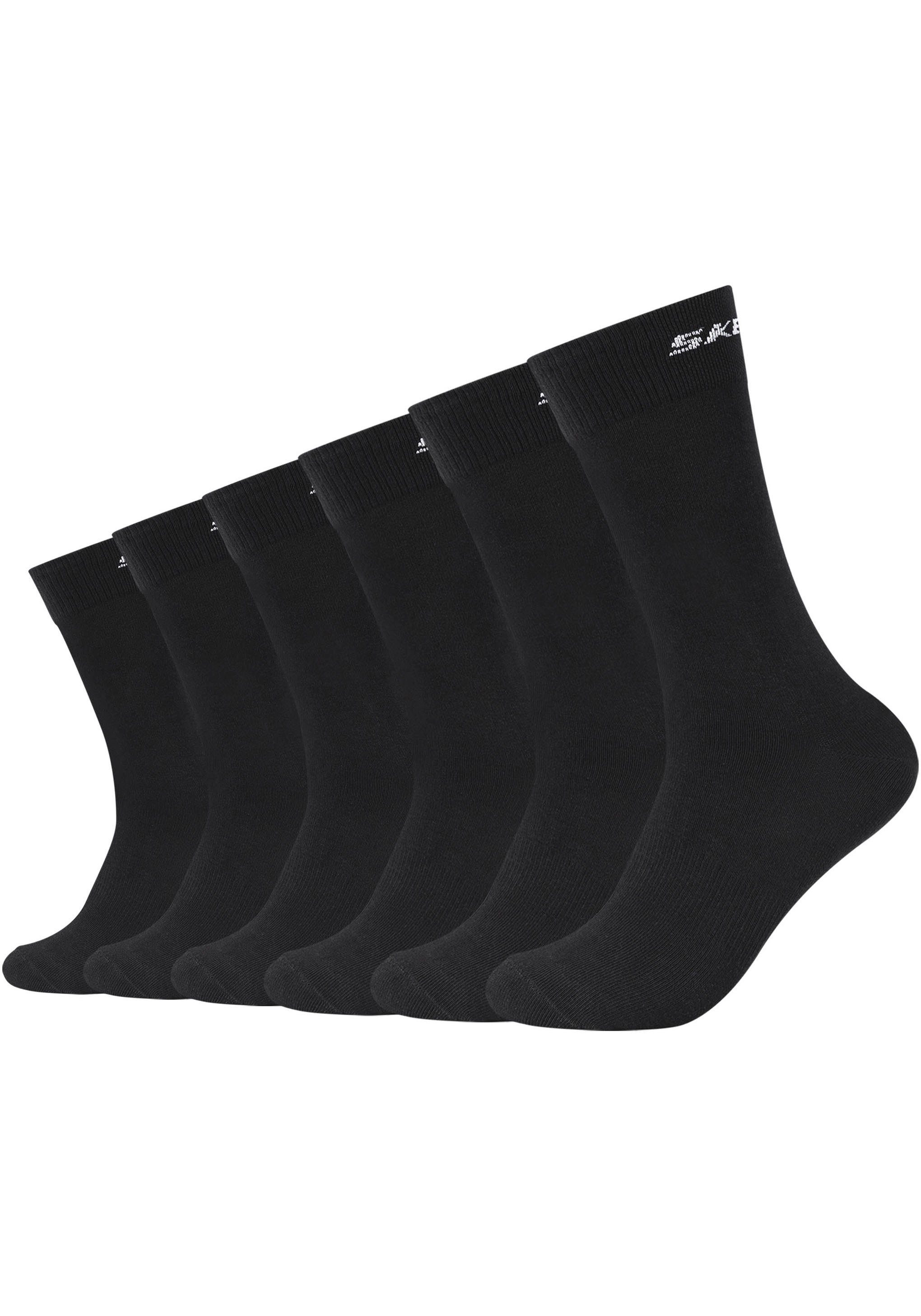 Dank 6er Baumwollanteil (6-Paar) Skechers angenehm Socken hohem zu im äußerst praktischen Pack, tragen
