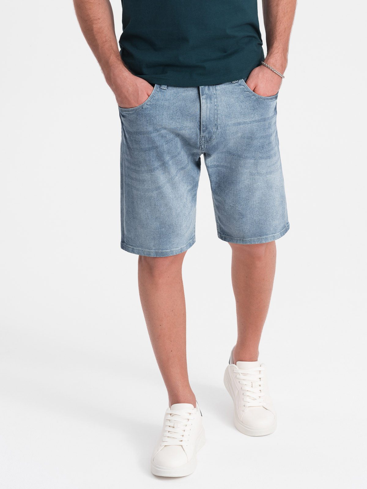 OMBRE Jeansshorts Denim-Shorts für Herren mit dezenten Waschungen