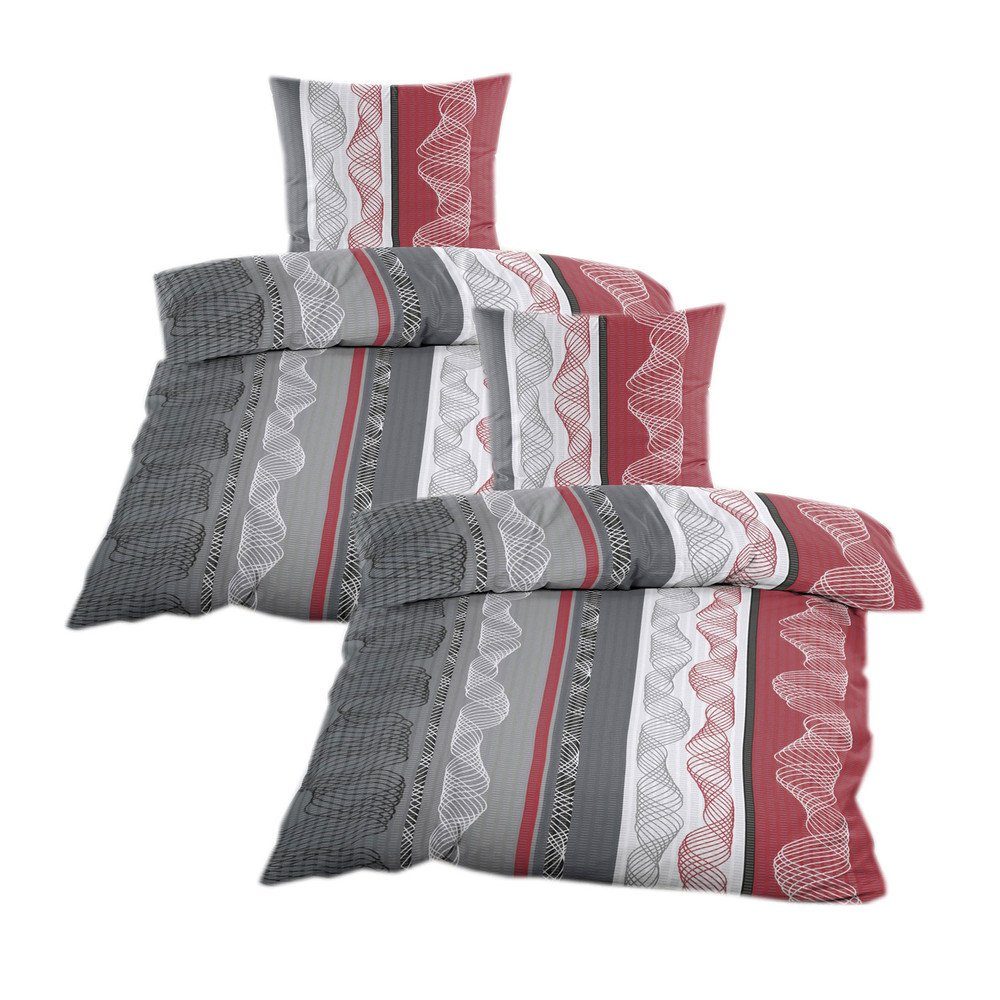 Casa Colori Bettwäsche Seersucker Bettwäsche Garnitur günstig online kaufen