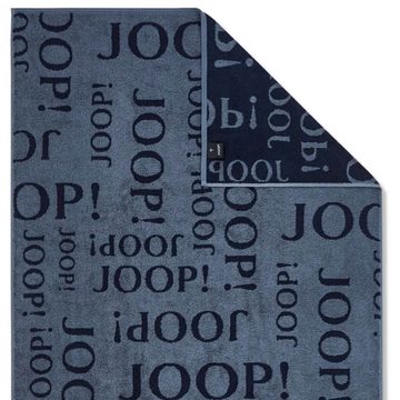 Joop! Saunatuch Active Repeat 1684 11 Navy, Walkfrottier (1-St), Badetuch, Wellness, Saunalaken