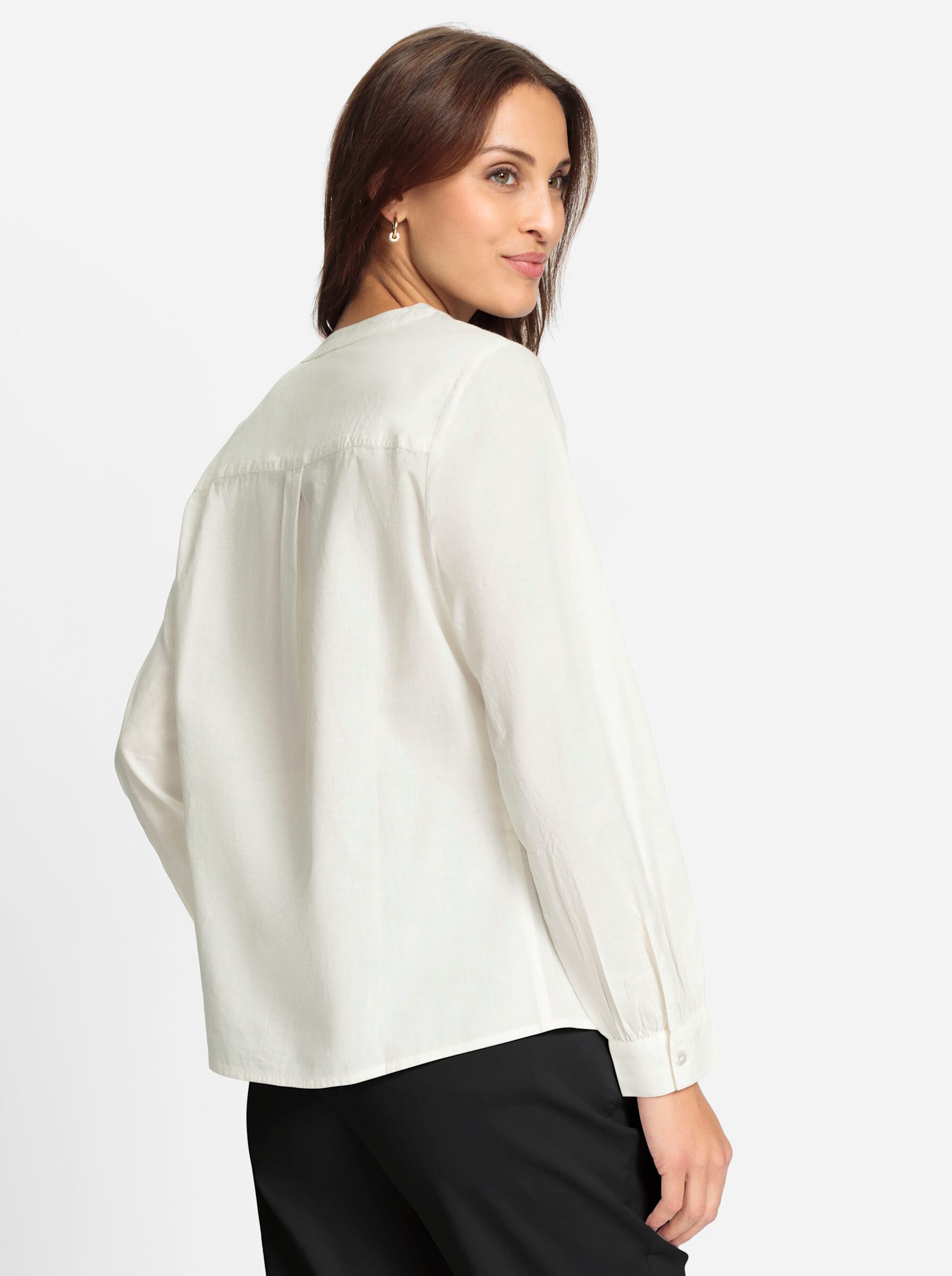 Witt Klassische Bluse Baumwoll-Bluse Langarm