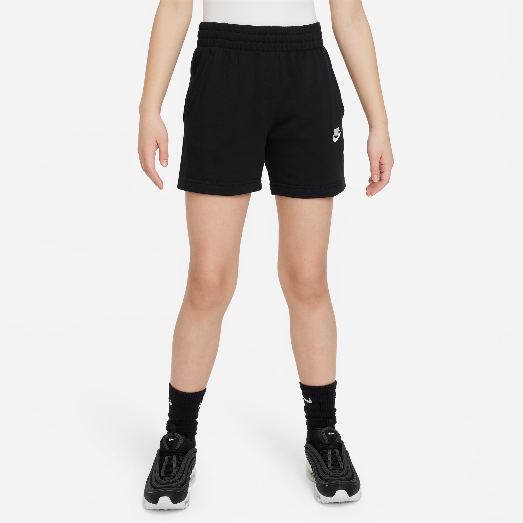 Nike Sportswear Trainingsshorts Nike Mädchen Short Big Girls 5 French Terry Shorts FD2919