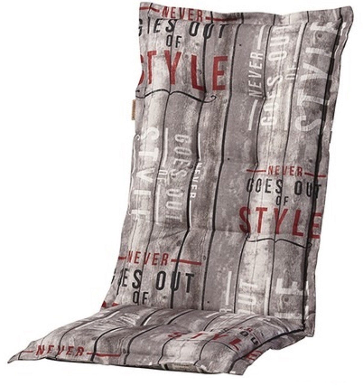 Madison Hochlehnerauflage 6er Set C 067 Gartenstuhl Auflagen Kissen Polster für Hochlehner, (Spar-Set, 6 St., 6 Auflagen), für Hochlehner-Stühle UV-beständig inkl. Bindebänder und Halteband