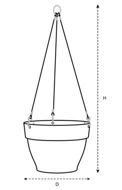 Elho Pflanzkübel ELHO Vibia Campana Hängeampel