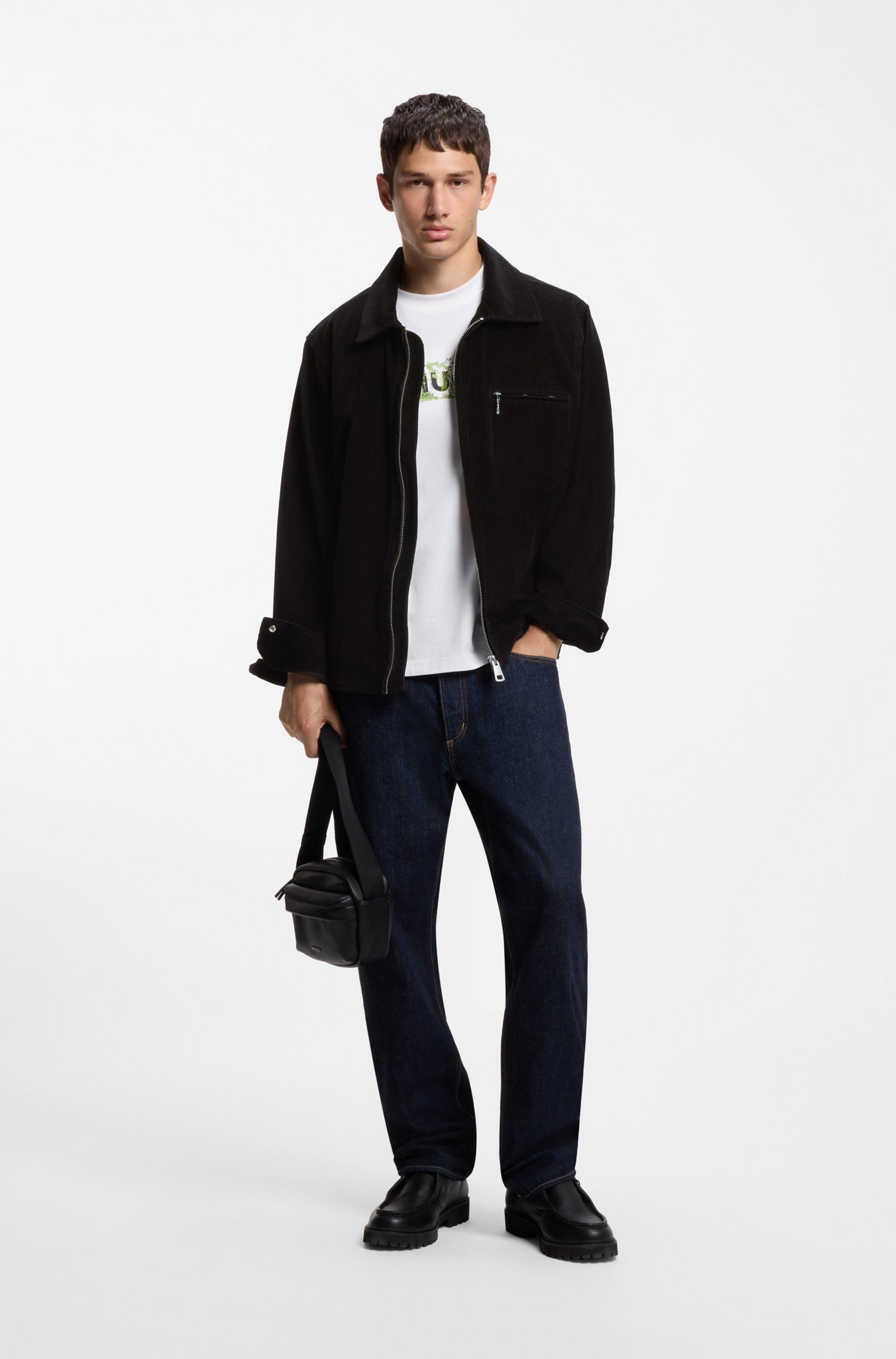 HUGO Cordjacke Braxton264W1 mit Hemdkragen – Bild 4 von 5