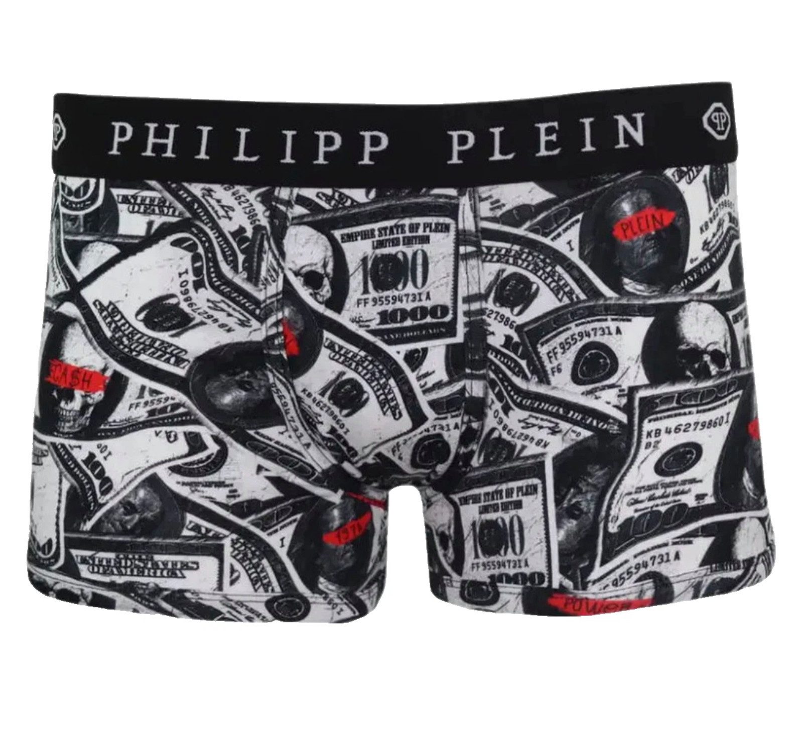 PHILIPP PLEIN Boxershorts Herren Unterwäsche 2er Pack Dollar Boxer Hose Rock’n’Roll trifft auf High-End-Komfort