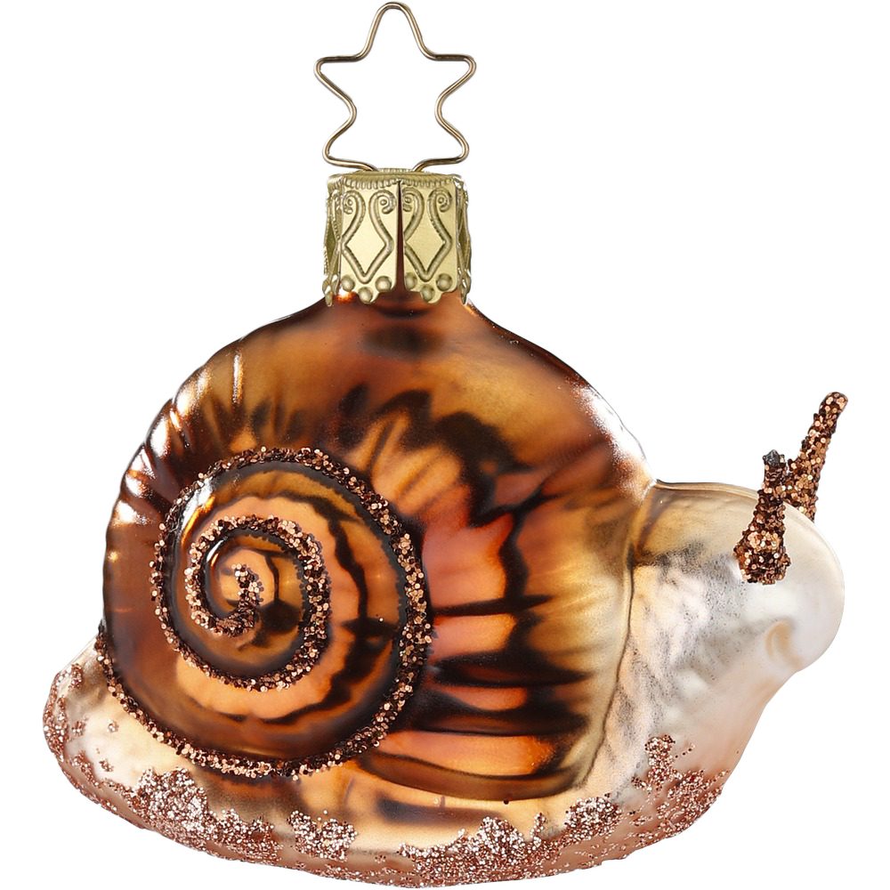 Schnecke INGE-GLAS® Osterfigur mundgeblasen, handbemalt (1 St),