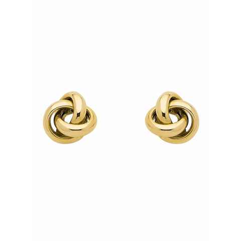 Adelia´s Paar Ohrhänger 333 Gold Ohrringe Ohrstecker Knoten, Goldschmuck für Damen