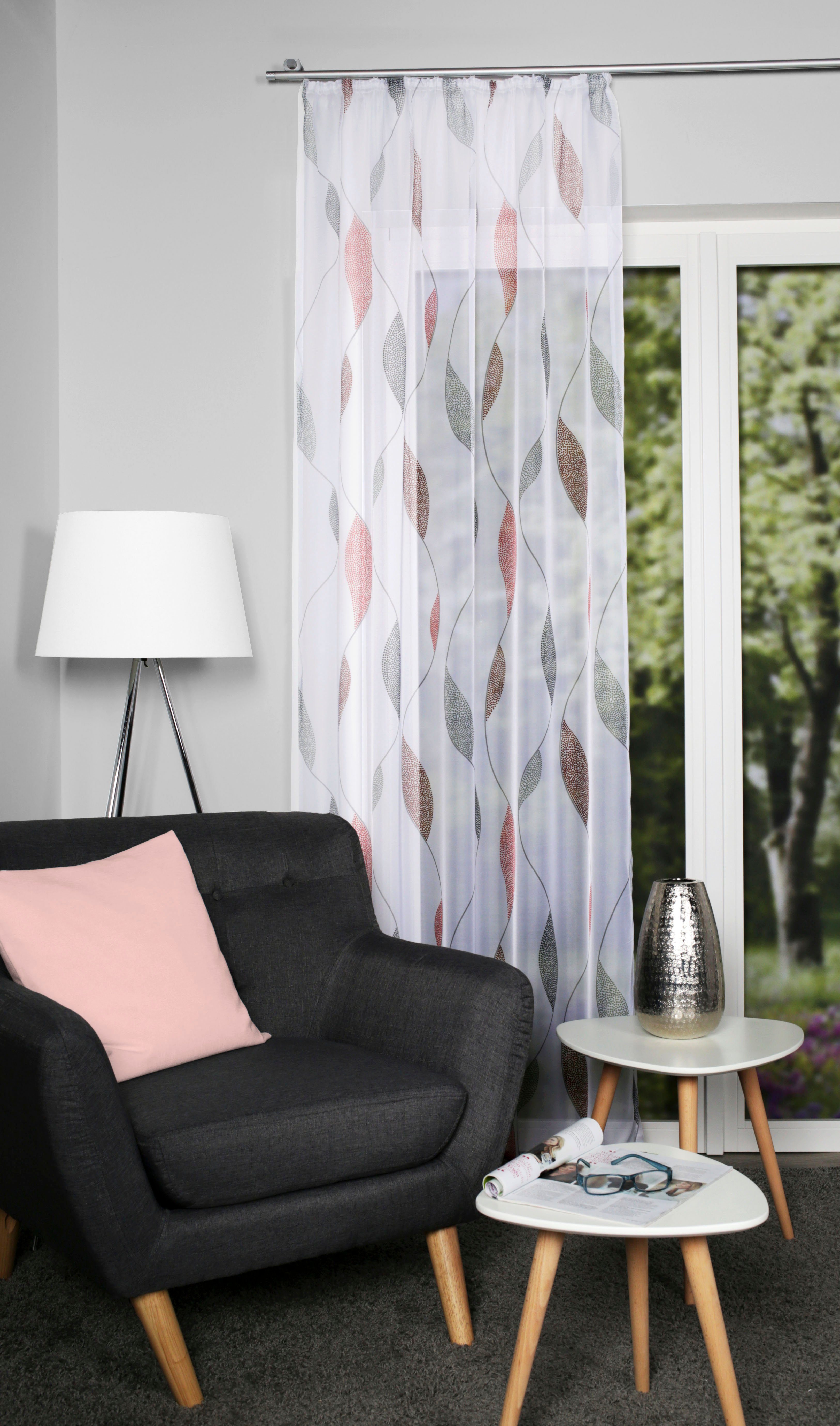 HOME WOHNIDEEN Gardine »PAOLO«, (1 St.), halbtransparent günstig online kaufen