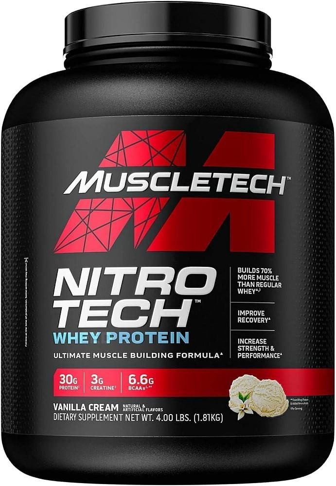 Muscletech Muscletech Nitro-Tech Whey Protein - 1800-1820g-Dose Pulver