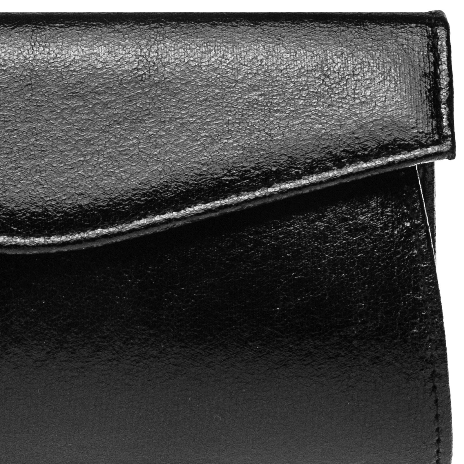 Caspar Clutch TA426 stylisch elegante Damen Metallic Abendtasche mit langer Kette – Bild 4 von 5