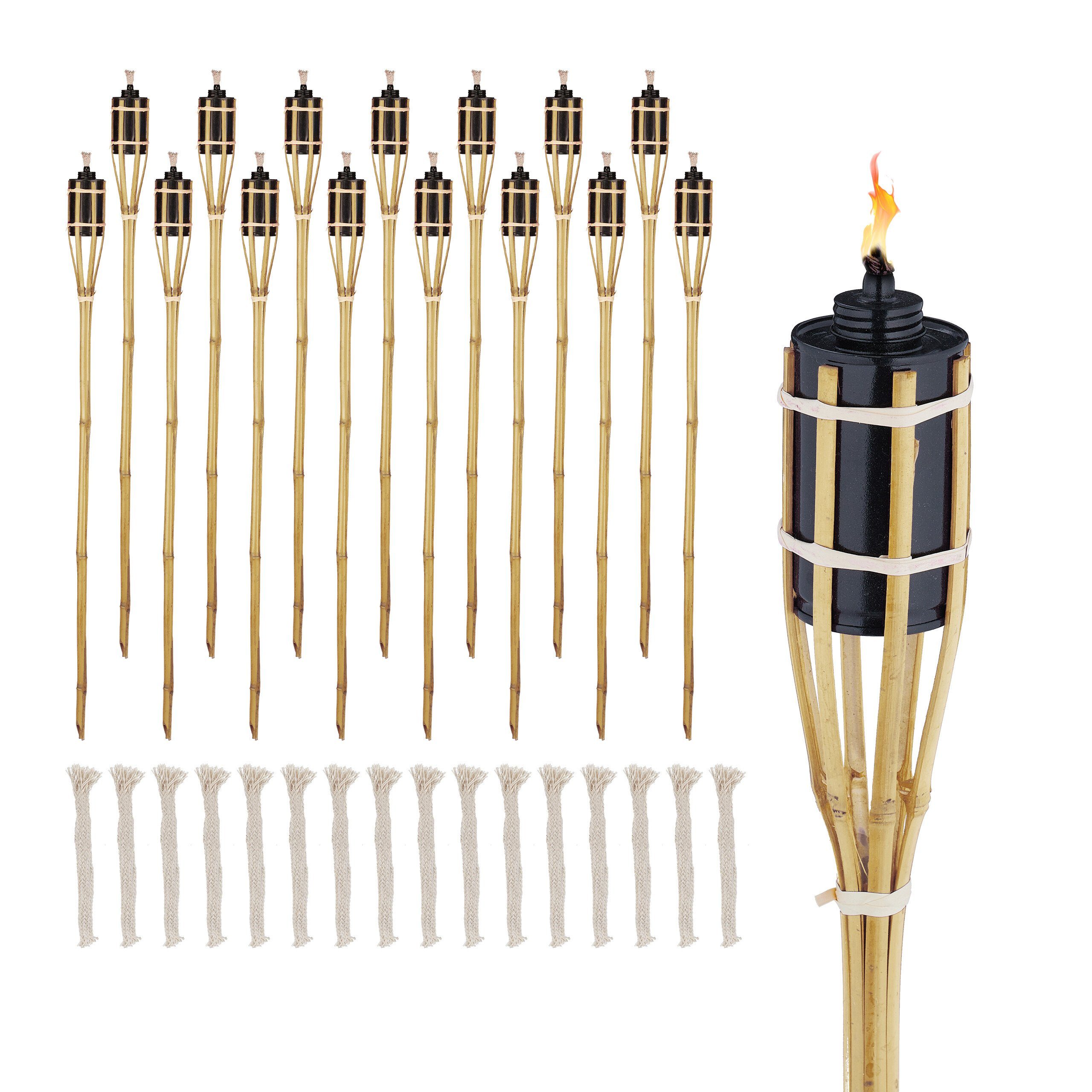 Gartenfackel 16er Set Gartenfackeln 90 cm