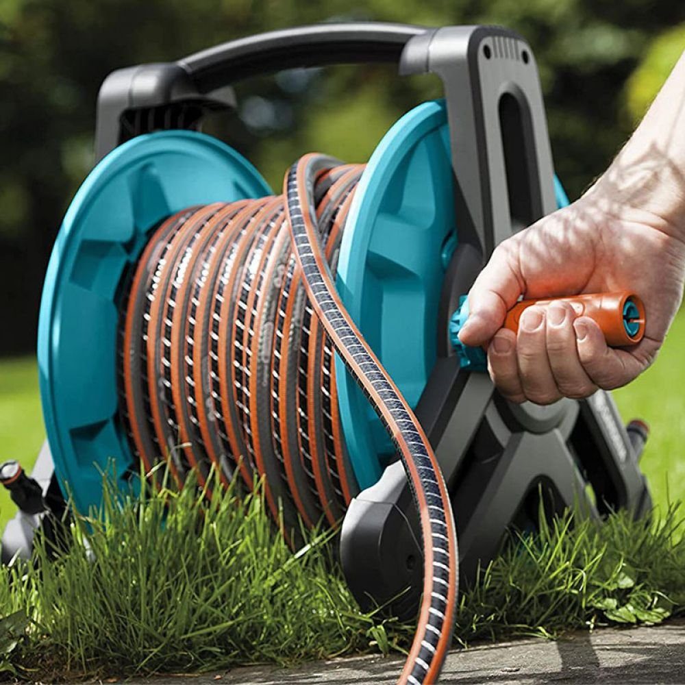 GARDENA Schlauchaufroller GARDENA Comfort HighFLEX Schlauch 18 m, 13 mm (1/2 Z), mit Anschlüsse