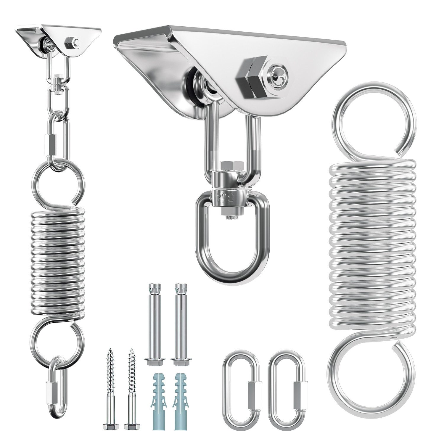 Clanmacy Deckenhalter Deckenhalter Deckenhaken Edelstahl 360°Drehen bis 400 günstig online kaufen