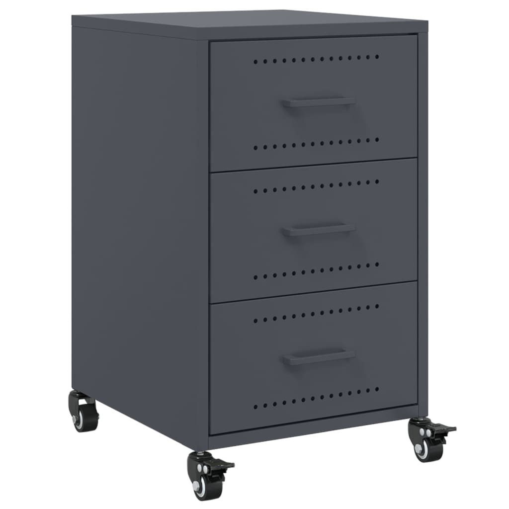 vidaXL Nachttisch Nachttisch Anthrazit 36x39x59 cm günstig online kaufen