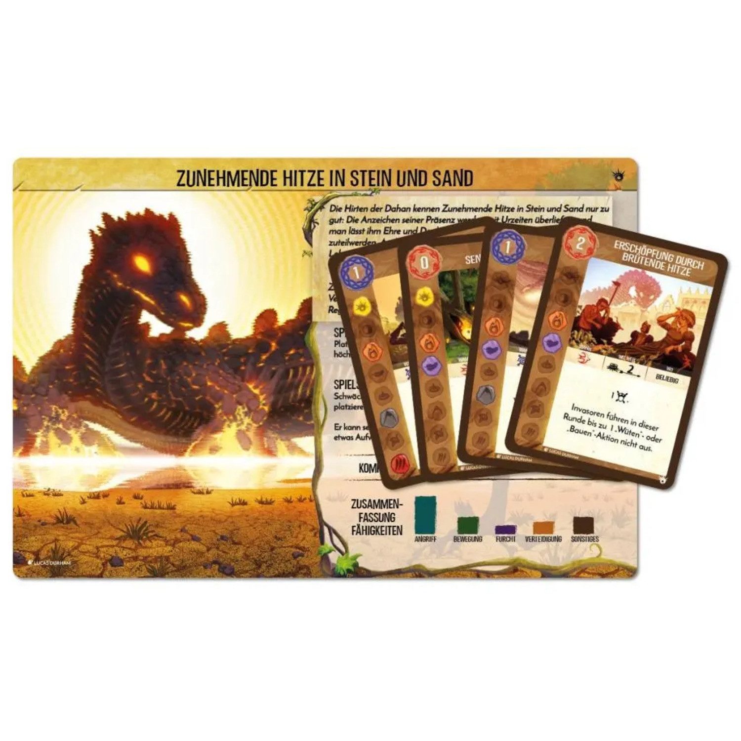 Pegasus Spiele Spiel Spirit Island: Zunehmende Hitze in Stein und Sand (Mini-Eweiterung)