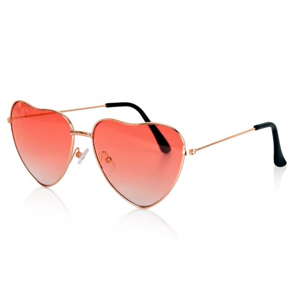 partyxplosion Kostüm Herzbrille rot