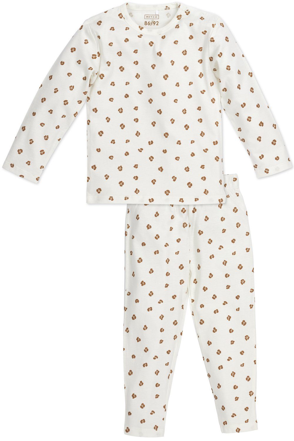 Meyco Baby Pyjama Mini Panther Offwhite (1 tlg) 98/104