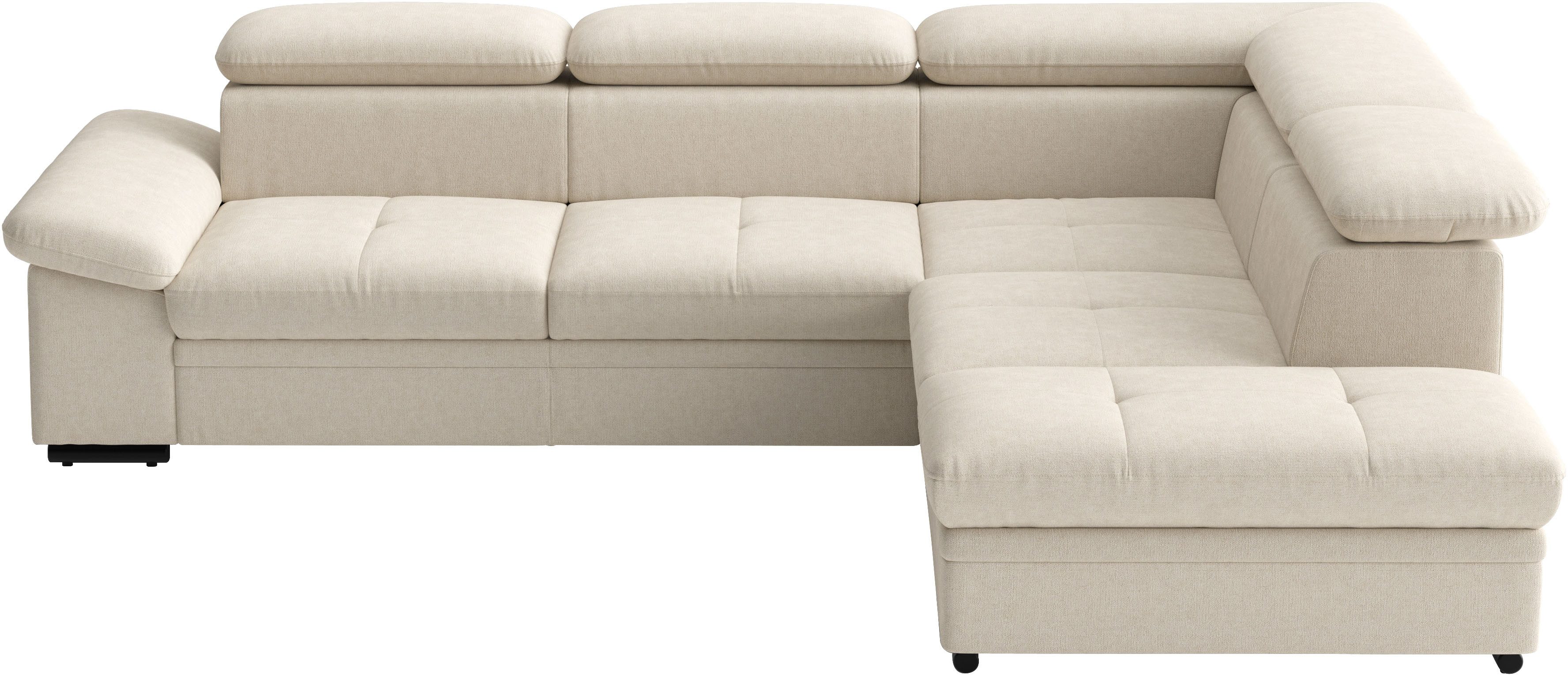 sit&more Ecksofa Viola, L-Form, B. 249 cm, optional Schlaffunktion