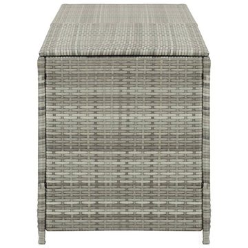 furnicato Gartenbox Poly Rattan 200x50x60 cm Grau