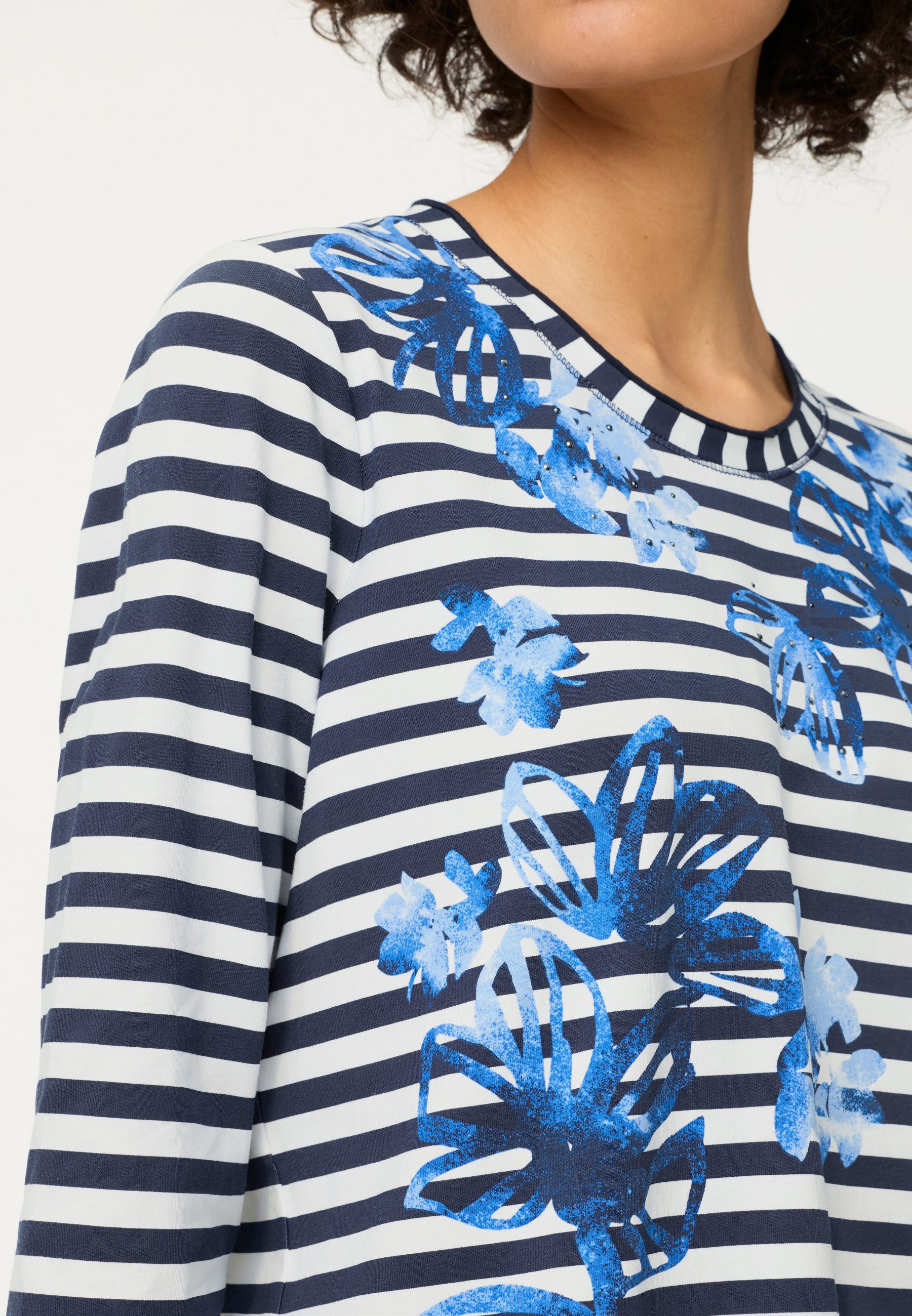 Olsen T-Shirt mit dekorativem Streifen-Print – Bild 3 von 5