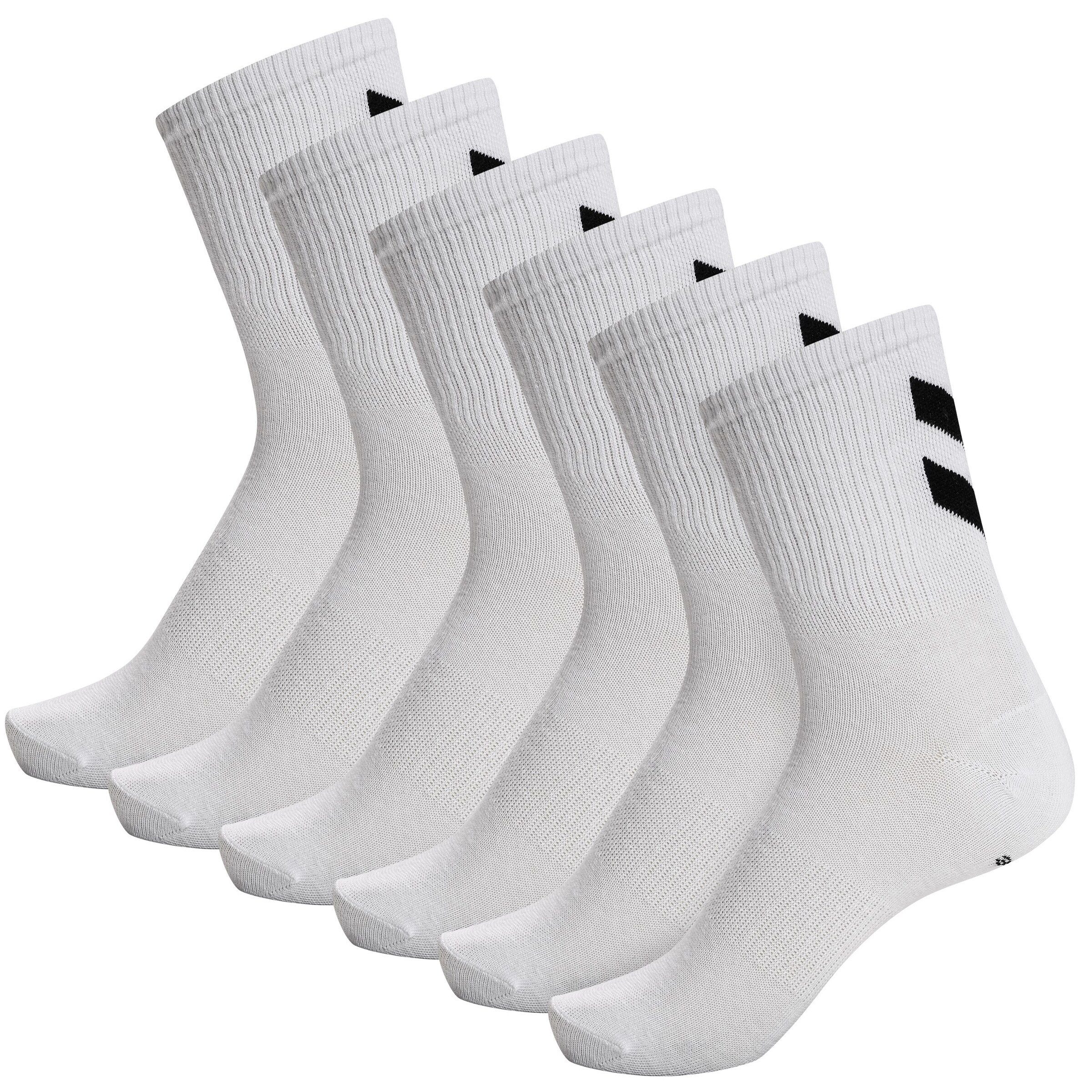 hummel Chevron Weiß (6-Paar) Sportsocken