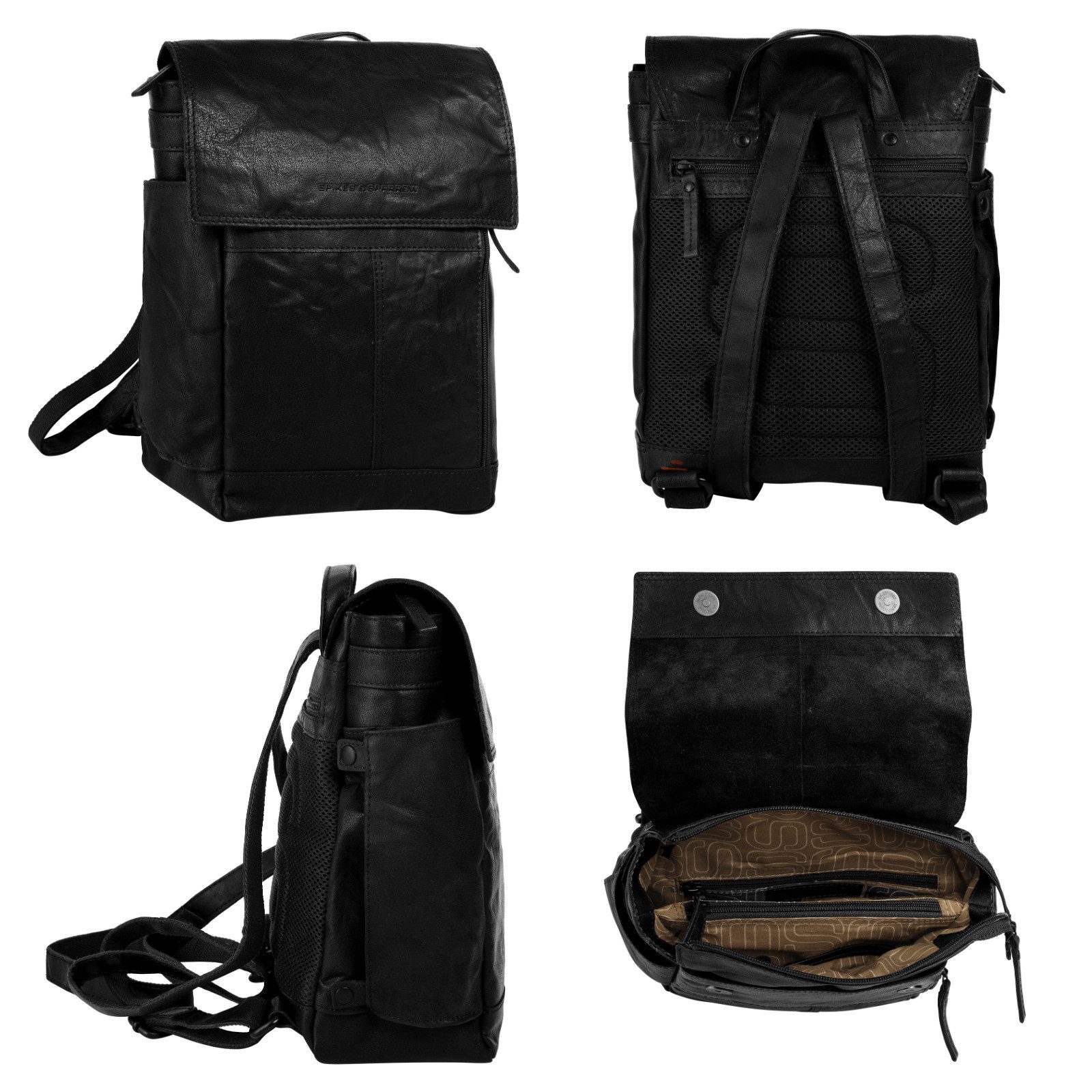 Spikes & Sparrow Laptoprucksack, echt Leder günstig online kaufen