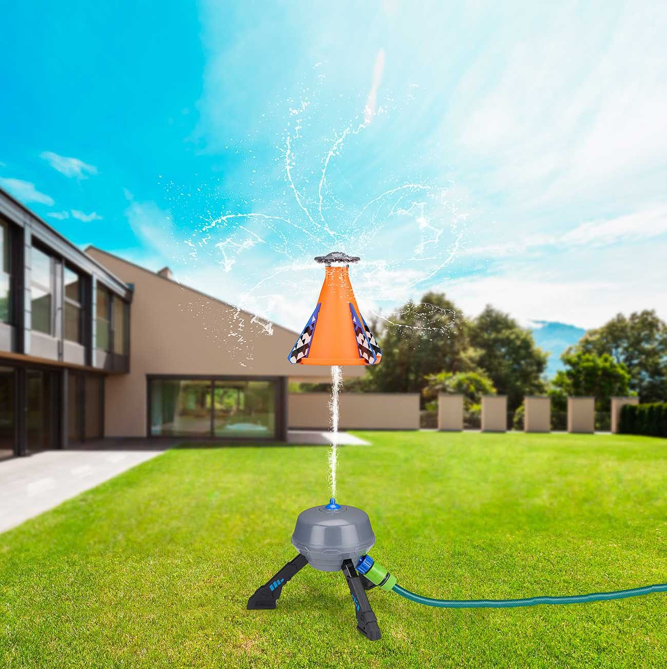 Bubble-Store Wasserkaraffe Wasserspiel Raketen-Sprinkler für Kinder, Garten-Wasserspielzeug mit, Kinder Wassersprenkler