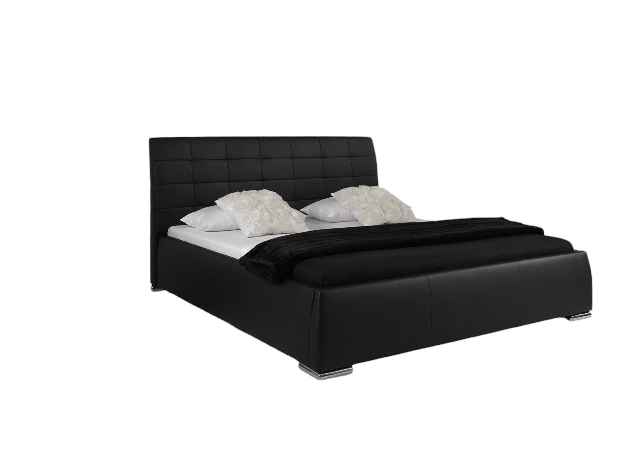 Fun Möbel Polsterbett Bett Doppelbett Tagesbett VERMONT (Ohne Matratze), hochwertiges Kunstleder