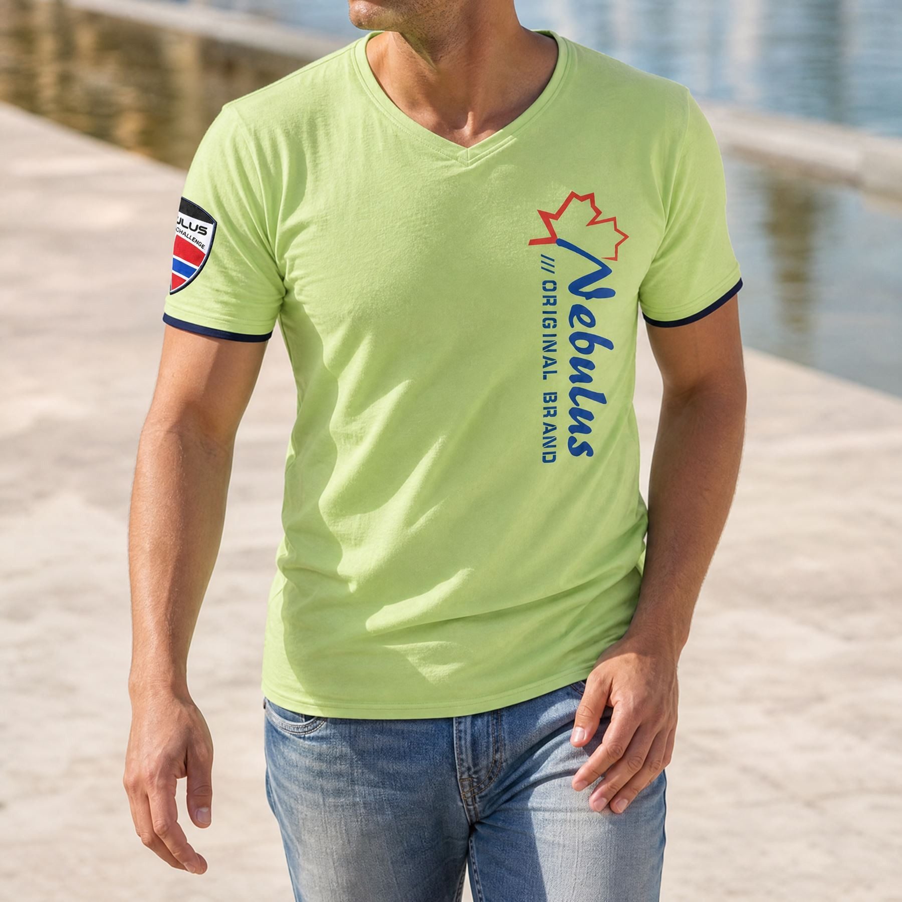 Nebulus T-Shirt KENO, P5354 - Herren, limettengrün, L