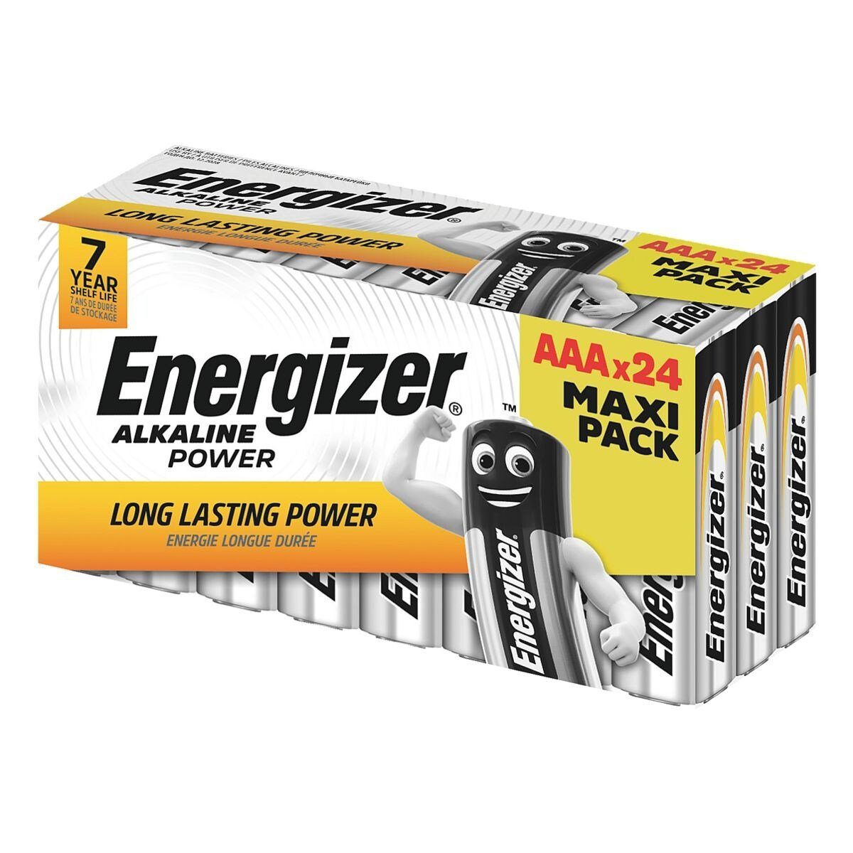 Energizer Alkaline Power Batterie, (1.5 V, 24 St), Micro / AAA, 1,5 V, Alkali