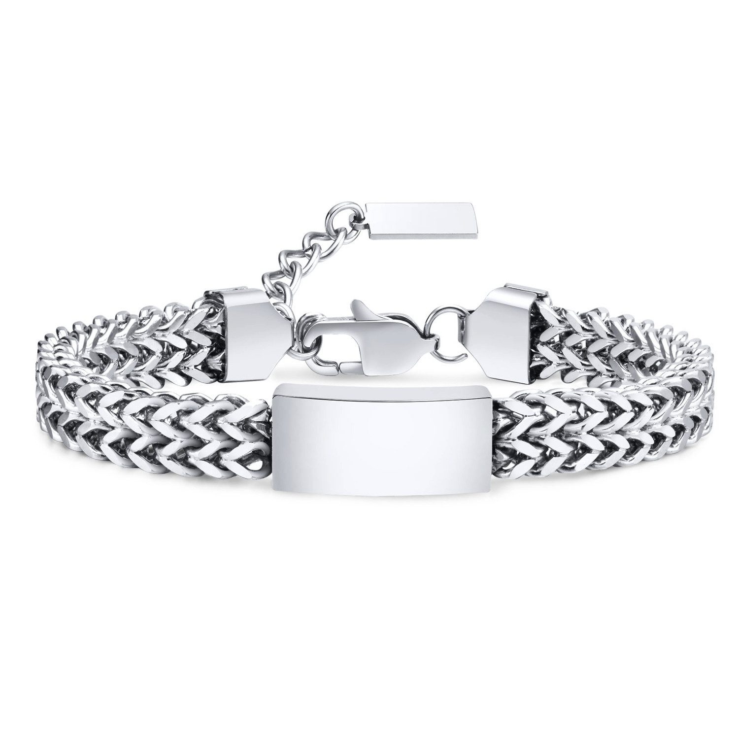 KARMA Edelstahlarmband Armband Edelstahl Silber Herren günstig online kaufen