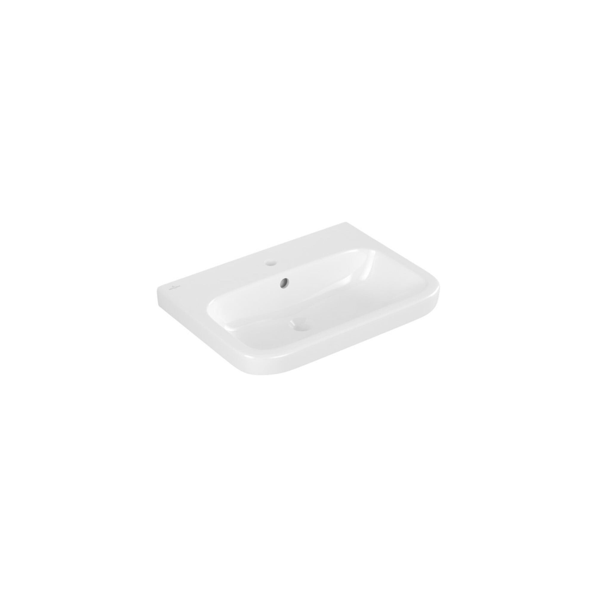 Villeroy & Boch Badmöbel-Set V&B Waschtisch Architectura 65x47cm, 1 Hahnloch, mit Überlauf, weiß