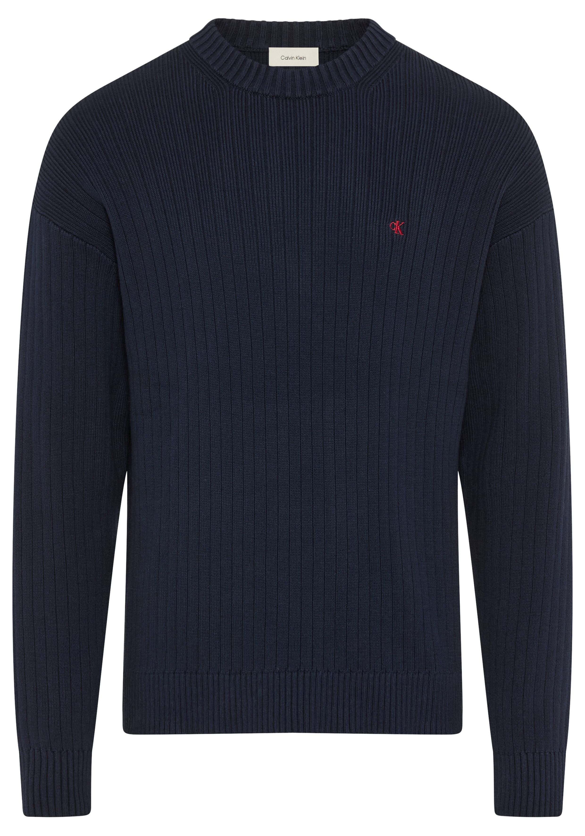 Calvin Klein Jeans Strickpullover Rundhalsausschnitt, Regular Fit günstig online kaufen