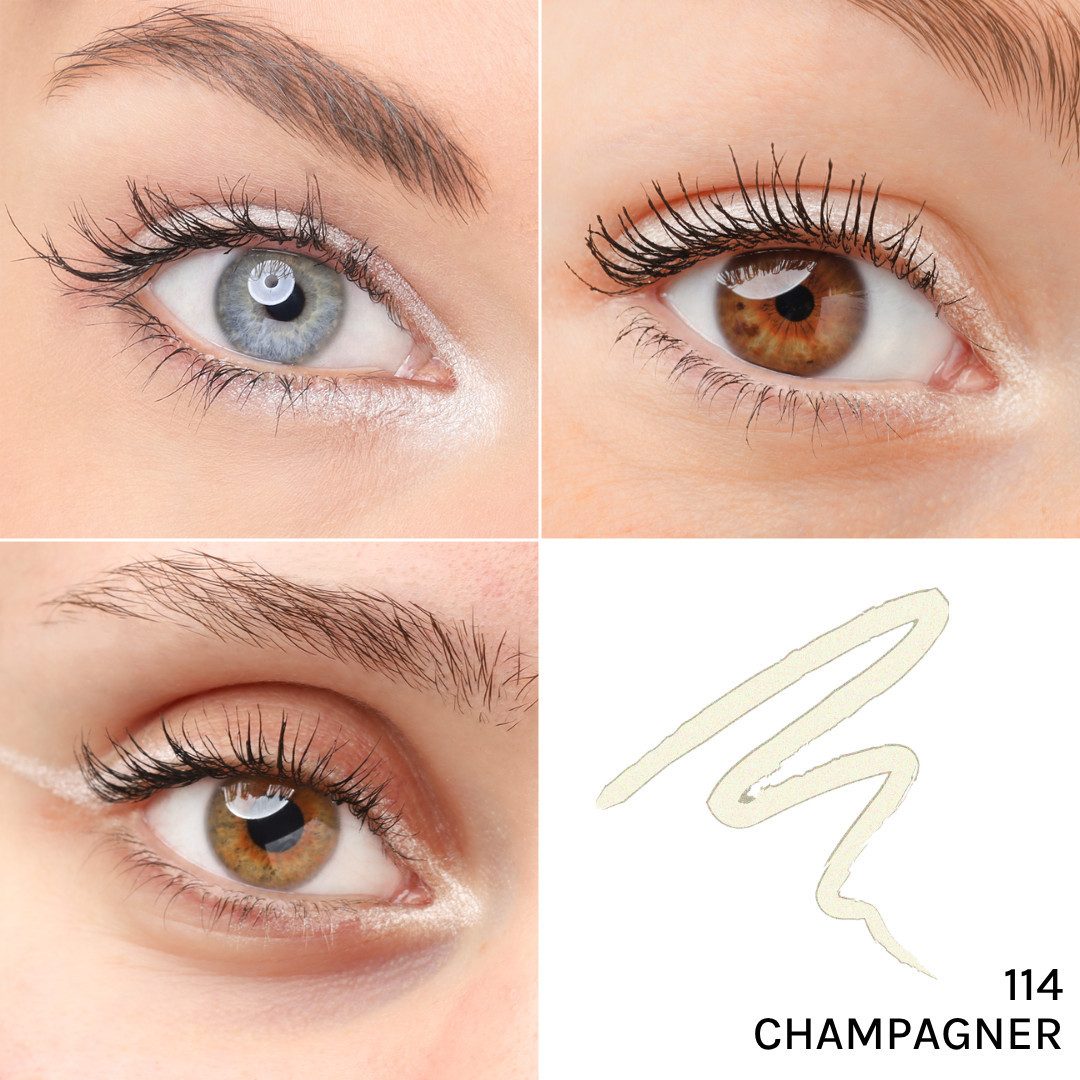 Cosline Cosmetics Kajal wasserfest, langanhaltend, cremig, 25 Farben, intensive Pigmentierung