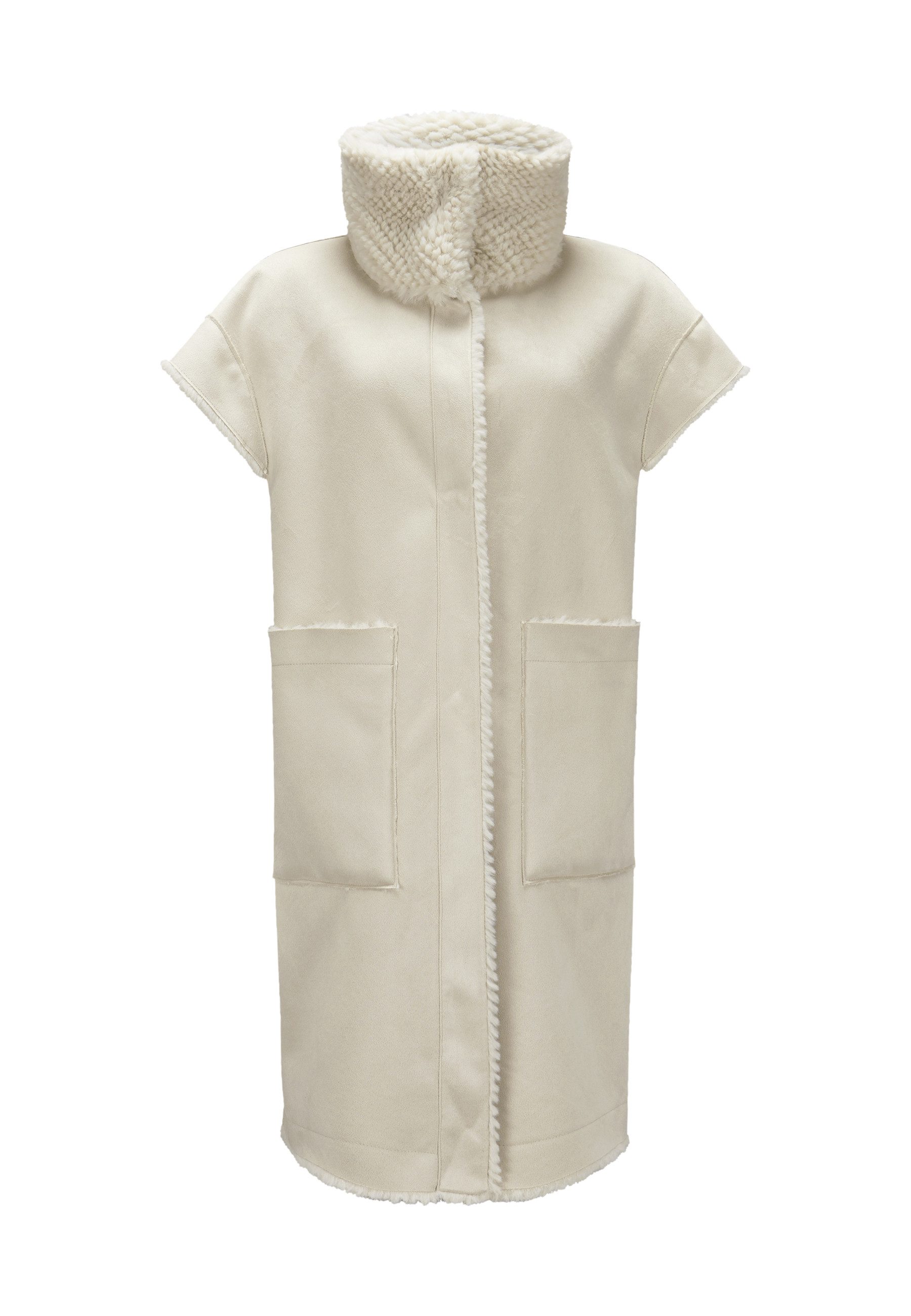 Milestone Fellimitatjacke MSMelisa Damen Kunstfelljacke Übergangsjacke