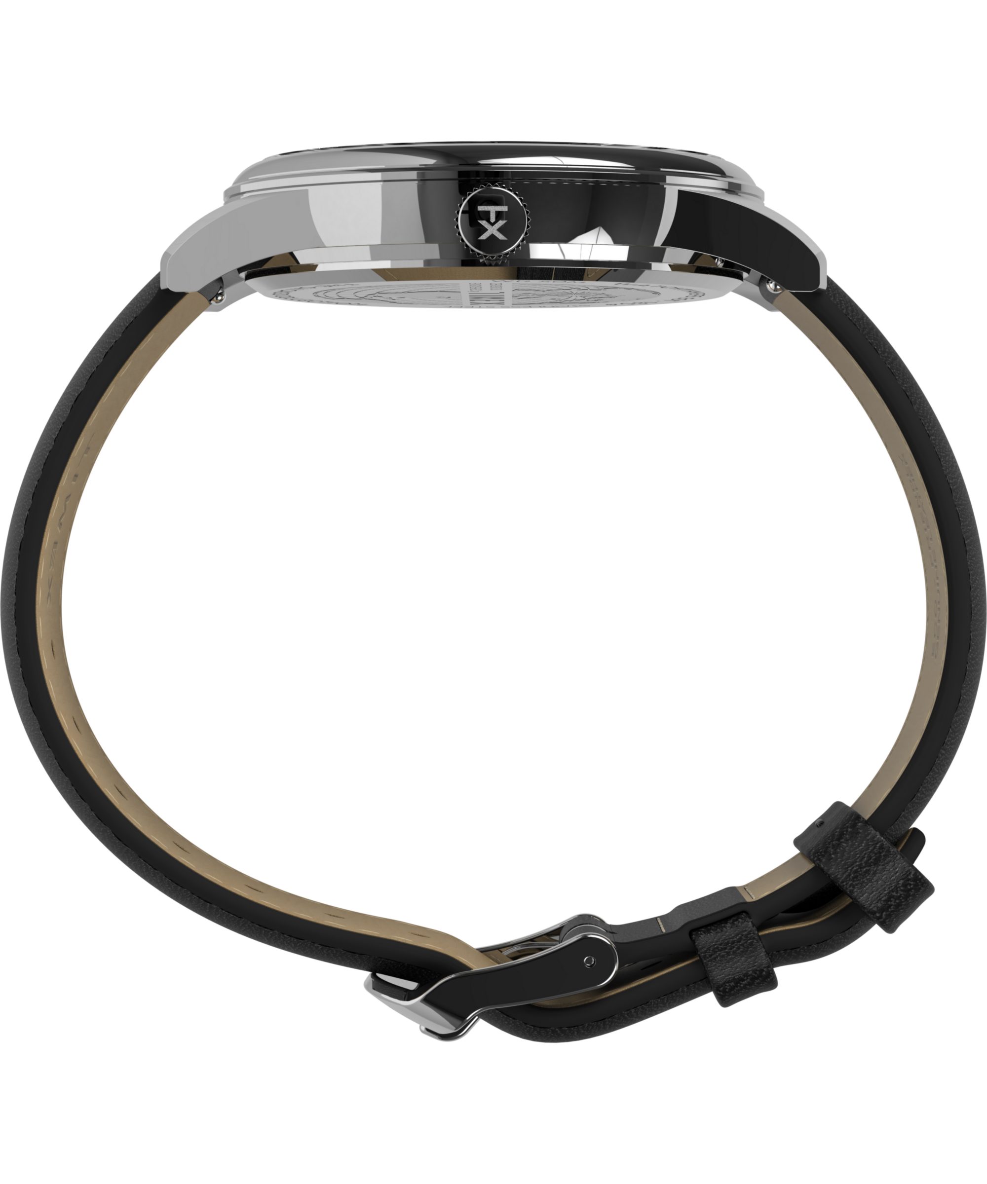 Timex Multifunktionsuhr CHICAGO TW2Y21600AJ, Quarzuhr, Armbanduhr, Herrenuhr, Lederarmband, Datum, Leuchtzeiger