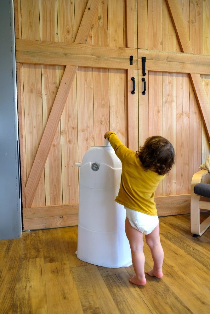 Diaper Champ Windeleimer Geruchsdichter Windeleimer Diaper Champ regular - normale Mülltüten, ohne Nachfüllkassetten, geruchsdicht, in 3 Größen erhältlich