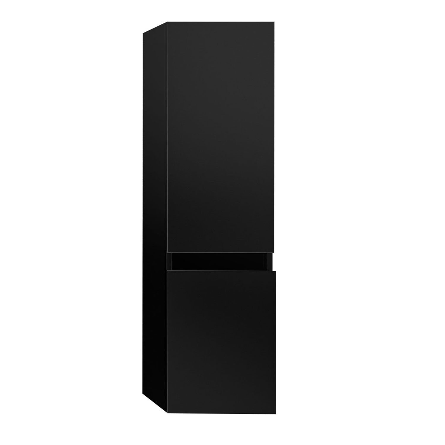 Aica Sanitär Hochschrank Hochschrank Badschrank mit 2 Türen Wandschrank Hängeschrank Hochglanz