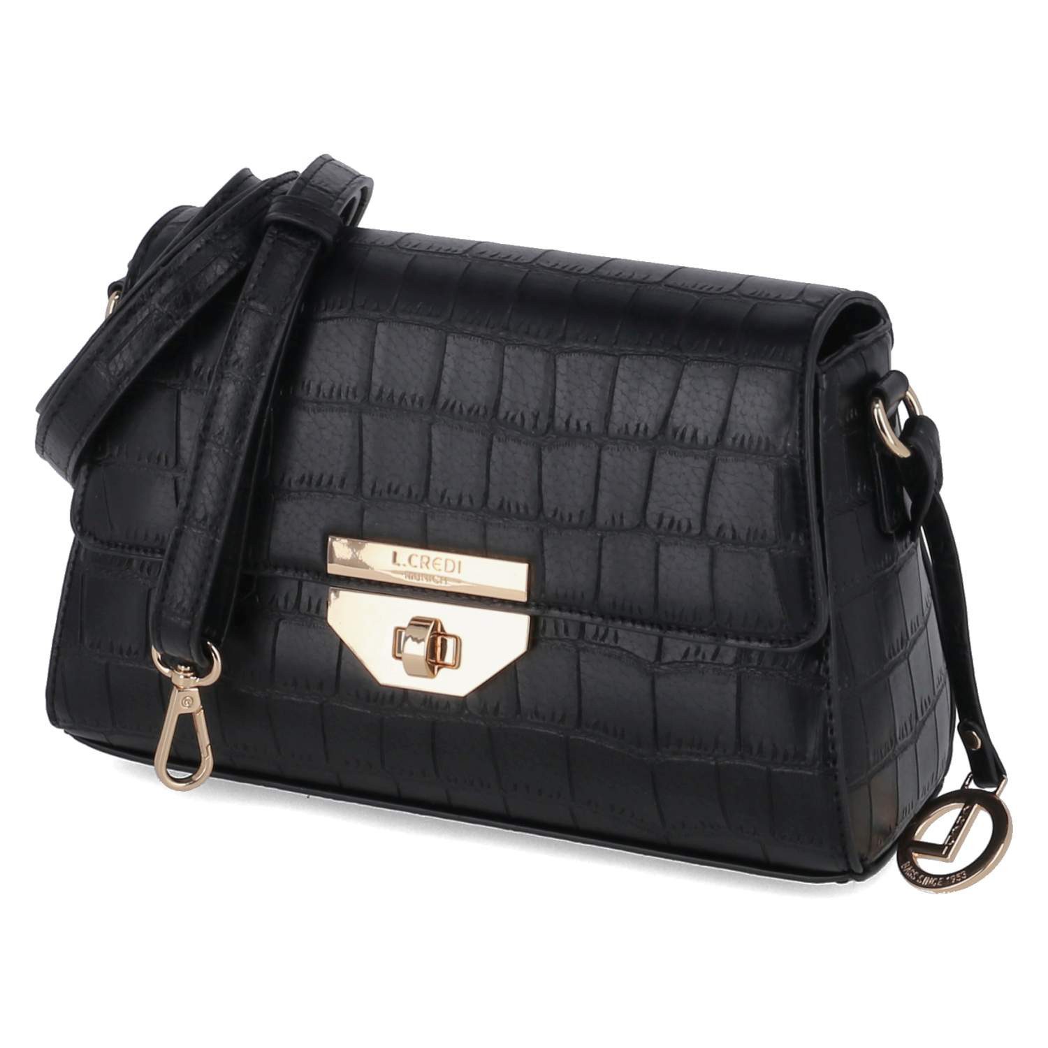 L. CREDI Handtasche L.Credi 1006570/200 Damen Umhängetaschen Synthetik black