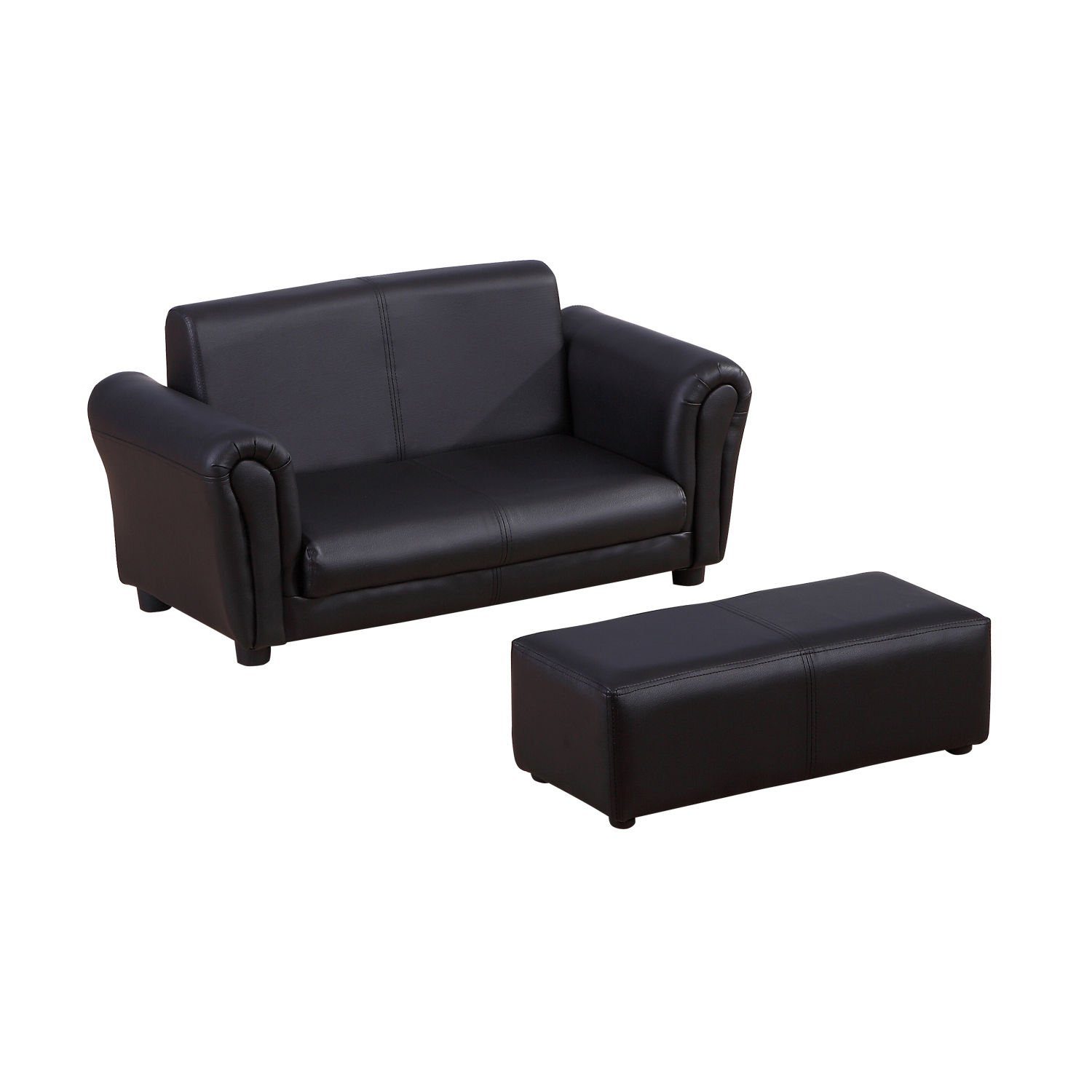 HOMCOM Sofa Kindersofa mit Hocker günstig online kaufen