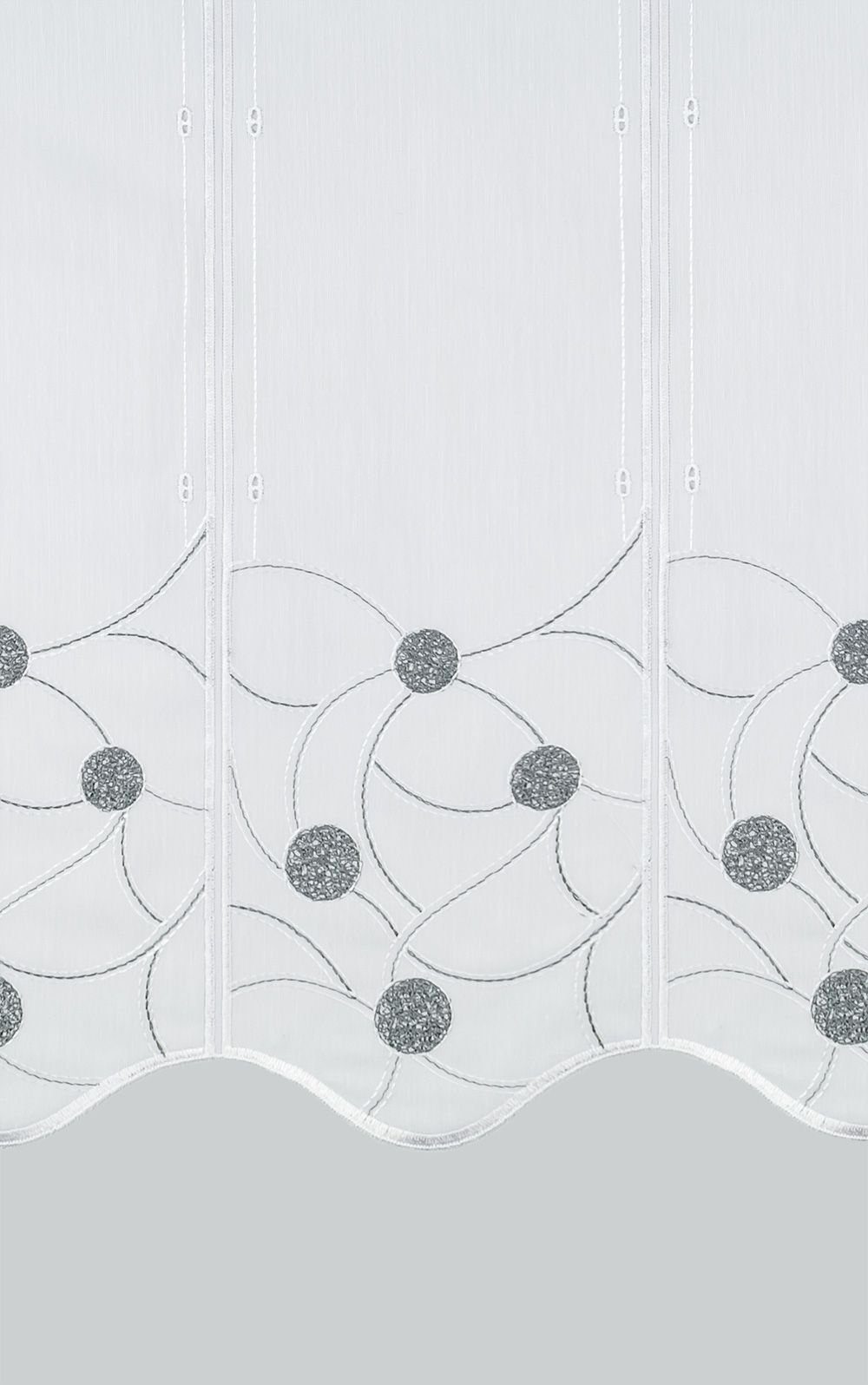 LYSEL®, transparent, HxB St), Kreise, (1 45x46.8cm Scheibengardine anthrazit