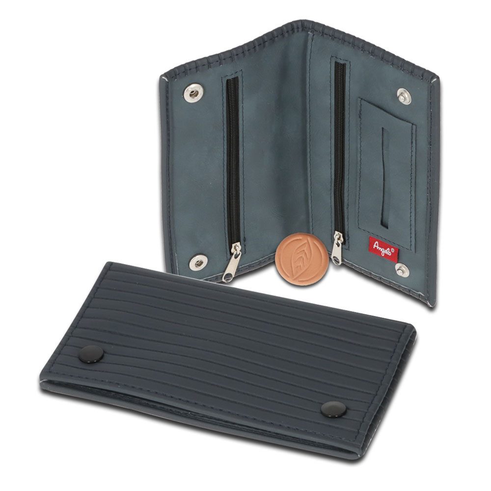 Coumo Tabakbeutel Design Tabaktasche, Drehertasche, Dunkelblau, Lederoptik günstig online kaufen