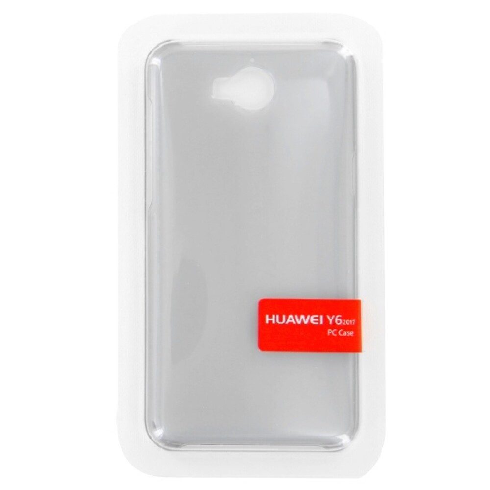Huawei Handytasche Original Bumper Handyhülle für Huawei Y6 2017 Transparent Schutz 51991 (Bumper)
