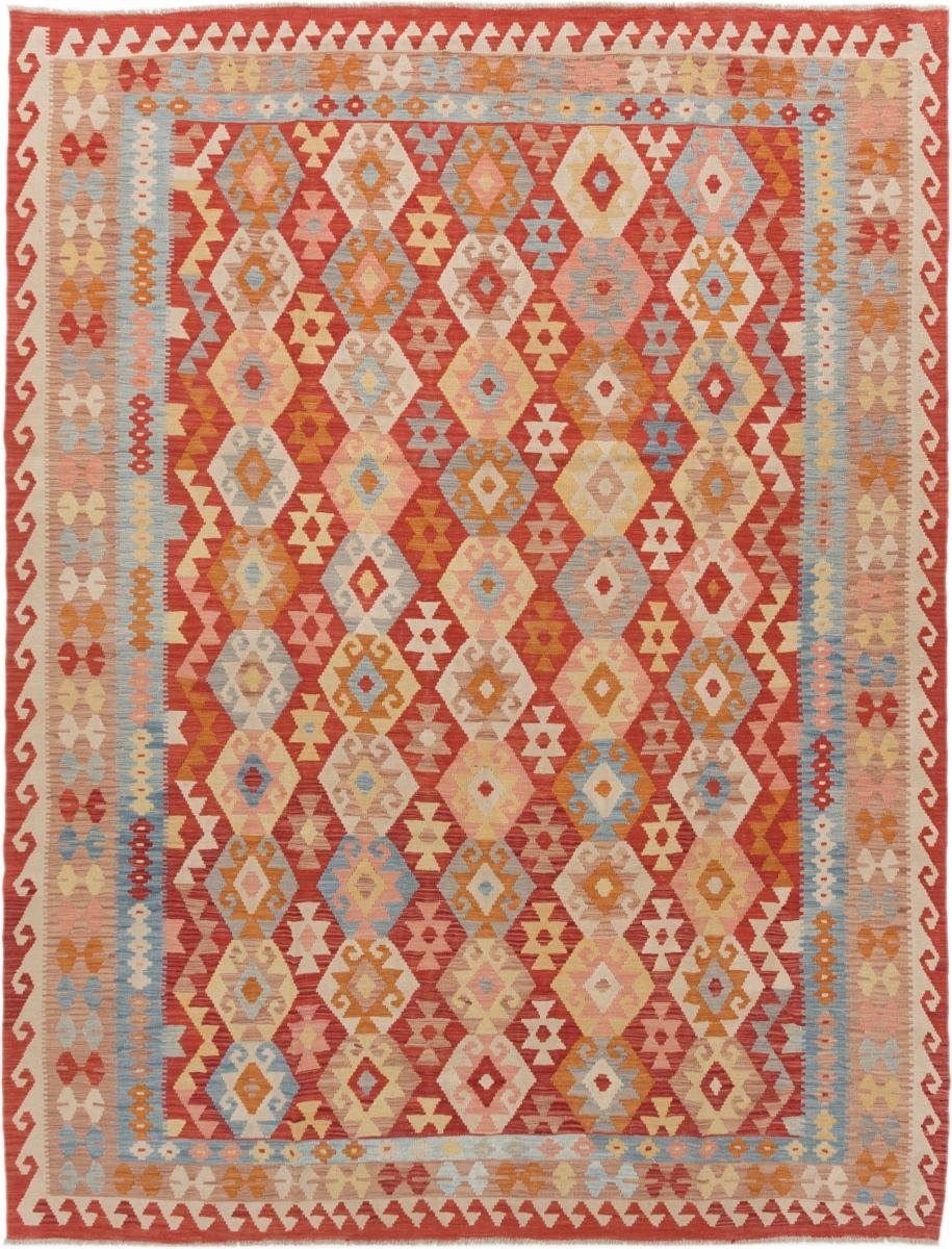 Orientteppich Kelim Afghan 260x338 Handgewebter Orientteppich, Nain Trading, rechteckig, Höhe: 3 mm