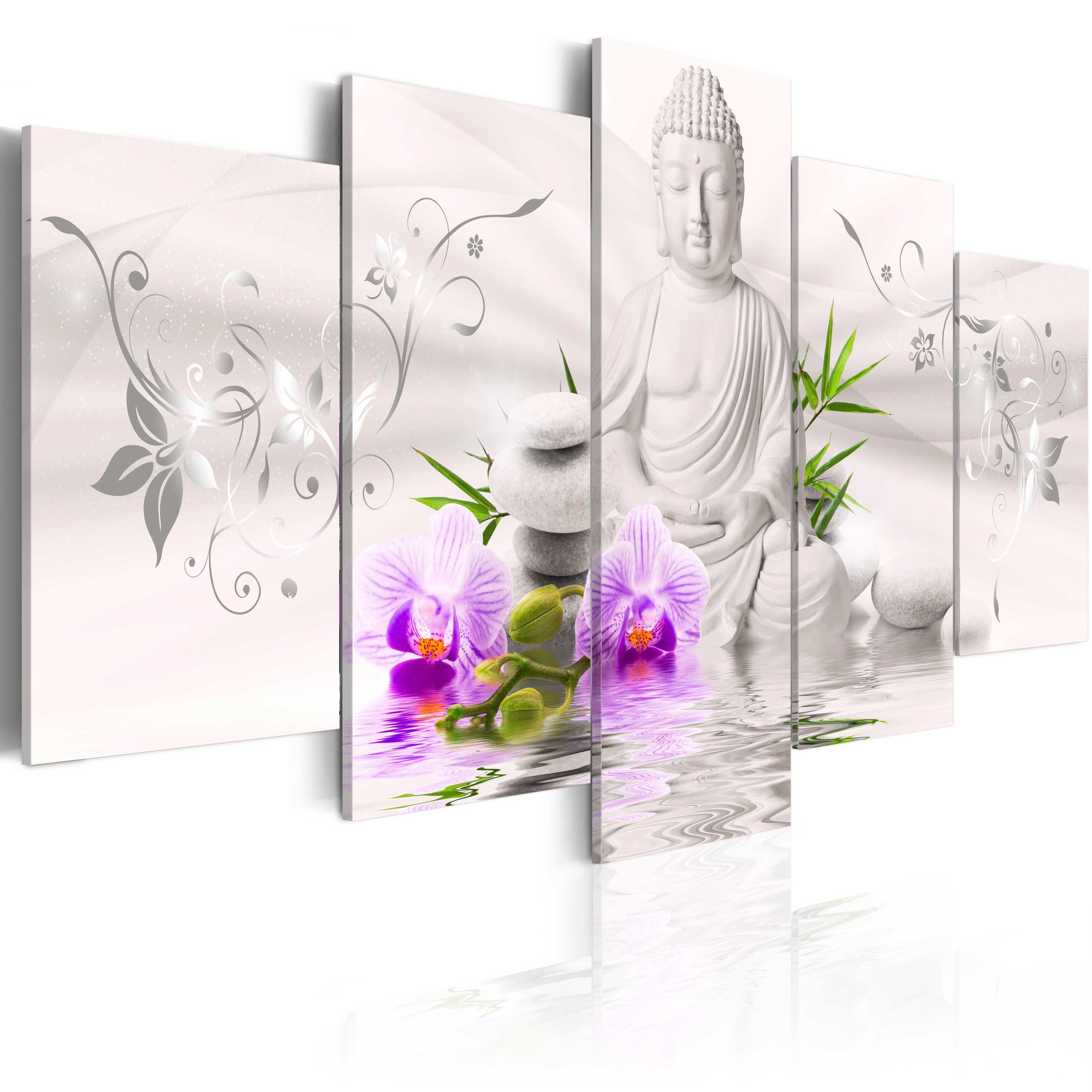 Artgeist Wandbild White Buddha