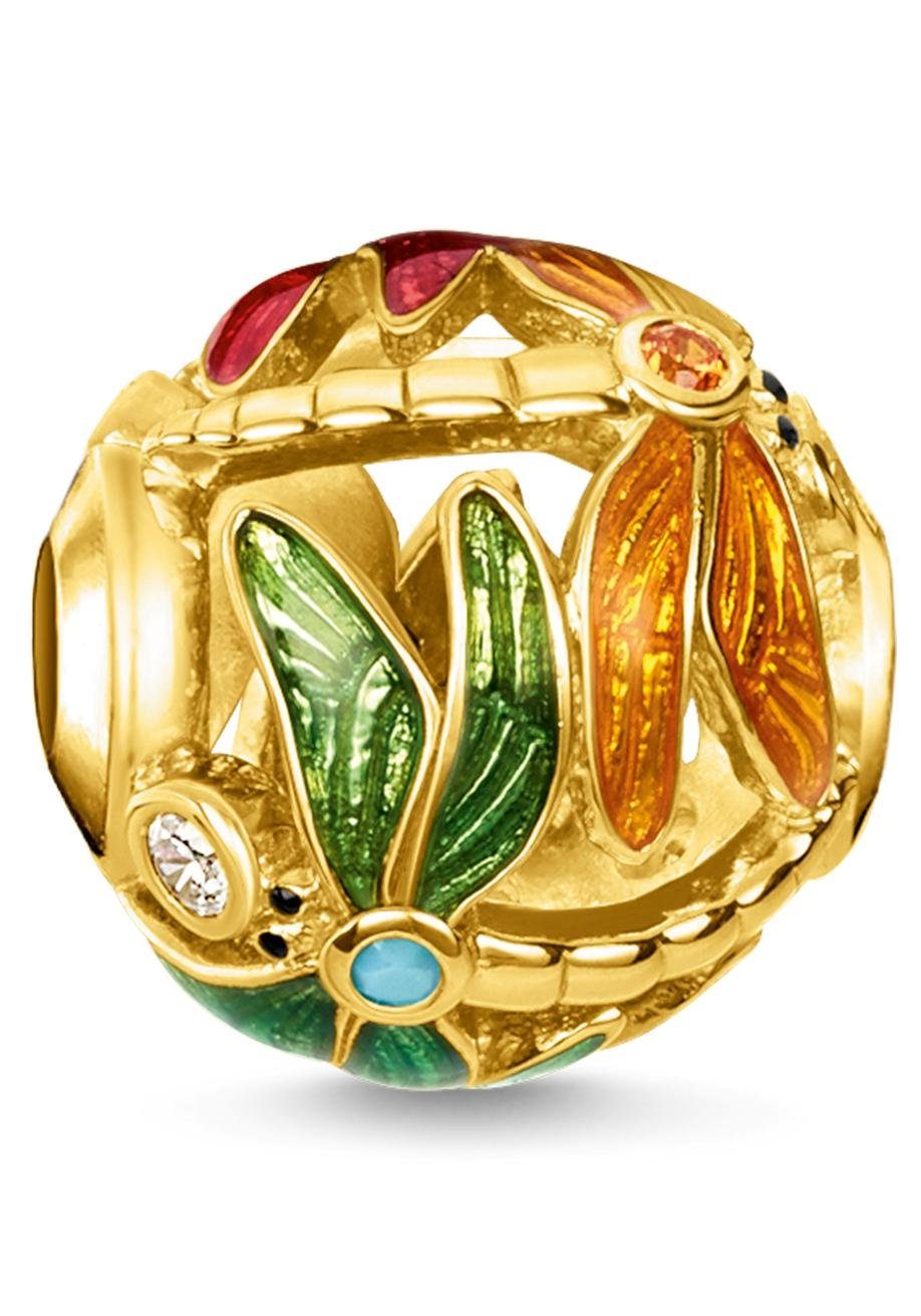 THOMAS SABO Bead »Karma Bead Libelle, K0314-471-7« mit synth. Korund ...