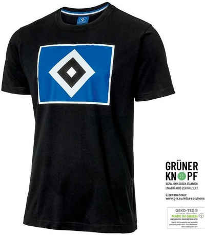 Hamburger SV T-Shirt HSV T-Shirt Logo Schwarz