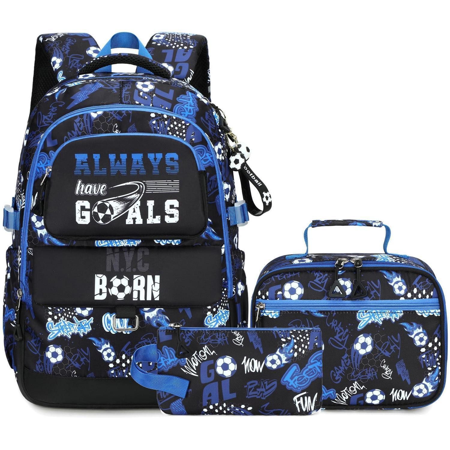 LuxusKollektion Schulranzen Schulrucksack Set Jungen Fußball