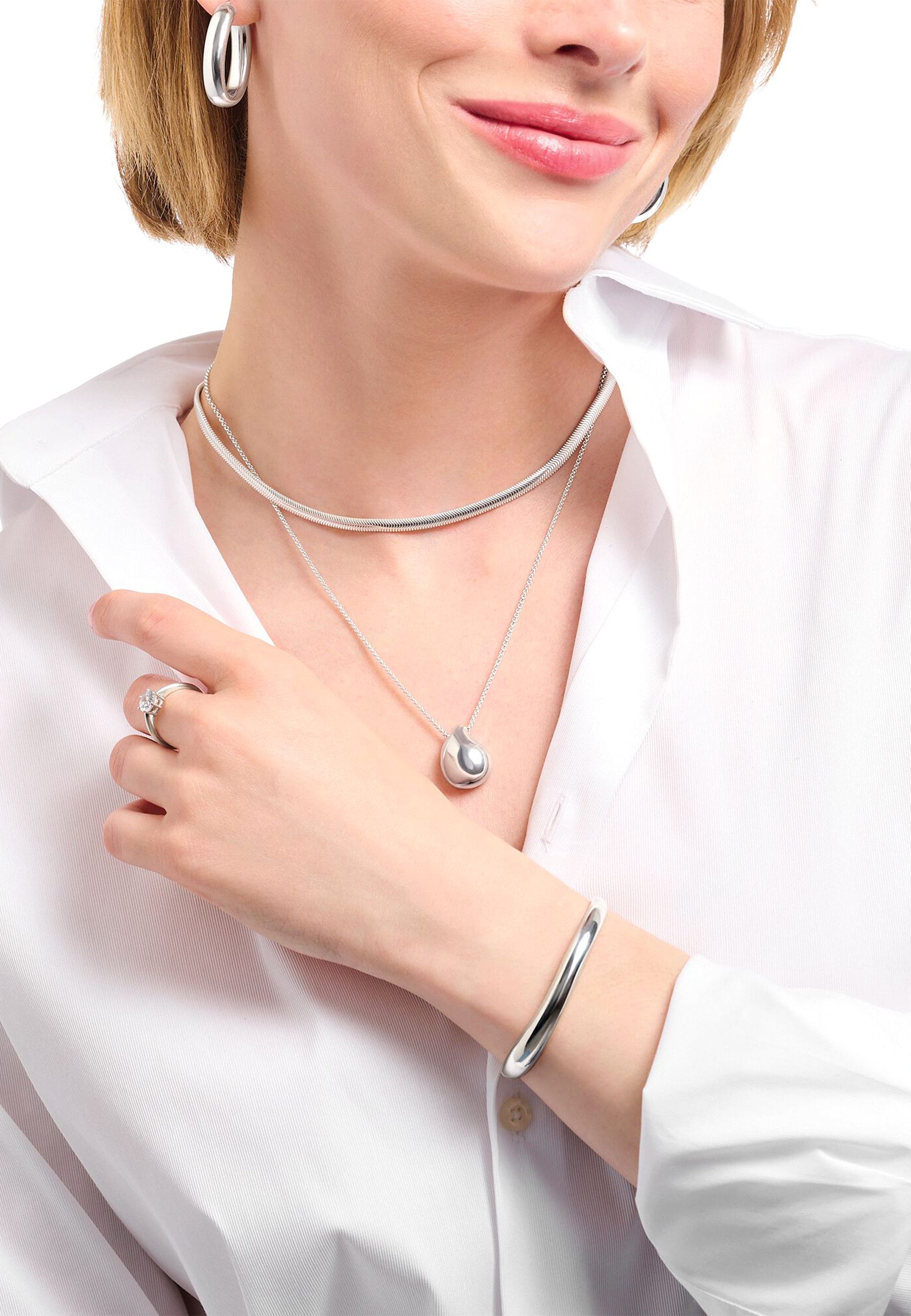 THOMAS SABO Collier Halskette Silberne S...